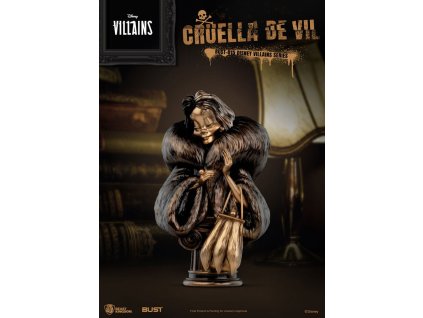 Disney Villains Series PVC Bust Cruella De Vil 16 cm