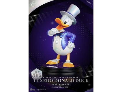 Disney 100th Master Craft Statue Tuxedo Donald Duck (Platinum Ver.)