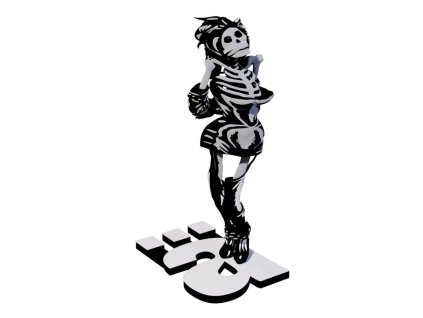 Die Ärzte Resin Statue 1/10 Gwendoline Skelett 17 cm