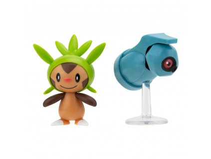 Pokémon Battle Figure First Partner Set Figure 2-Pack Chespin, Beldum 5 cm