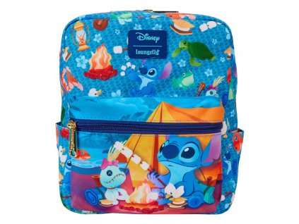 Disney by Loungefly Mini Backpack Lilo and Stitch Camping Cuties AOP