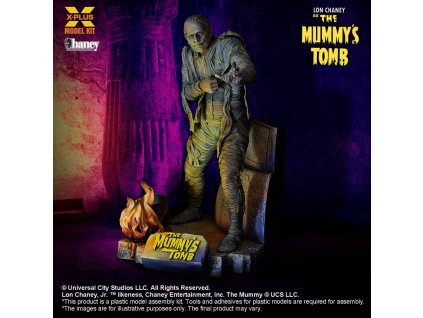 Plastová modelová sada Hrobka Mumie 1/8 Lon Chaney Jr. jako Mumie 23 cm