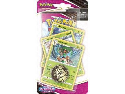 pokemon sword and shield 8 fusion strike premium checklane blister rillaboom