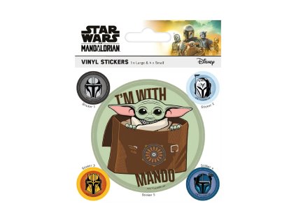 Vinylové samolepky Star Wars: The Mandalorian 3 - I M With Mando
