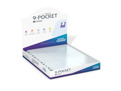 Ultimate Guard 9-Pocket Pages Top-Loading (100) - Transparent