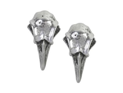 Náušnice Havraní lebky