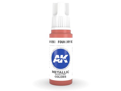 AK Interactive: General Series - Metallic Foundry Red
