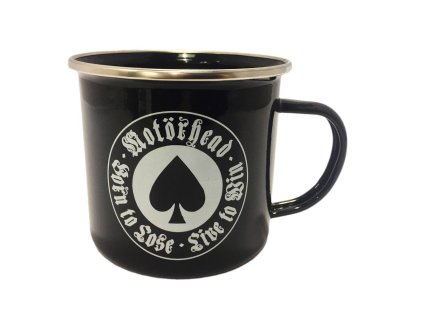 Emailem pokrytý hrnek Motörhead Born To Lose