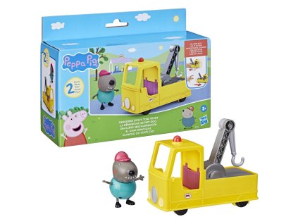 PRASÁTKO PEPPA TAŽNÝ VŮZ DĚDY PSA
