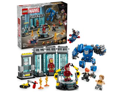 Marvel Super Heroes™ LEGO® Iron Man a jeho laboratoř: Síň brnění (76315)
