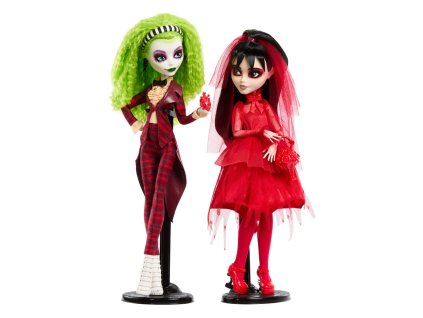 Sada 2 panenek Beetlejuice Monster High Skullector Betelgeuse & Lydia 25 cm