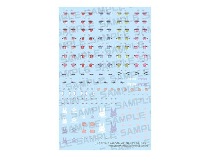 Megami Device M.S.G. Plastový Model Kit 1/1 Puni Mofu Yuki Tu Eye Decal Set
