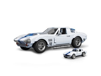 Mattel Brick Shop Hot Wheels Elite Series stavební set 1/16 Corvette Grand Sport