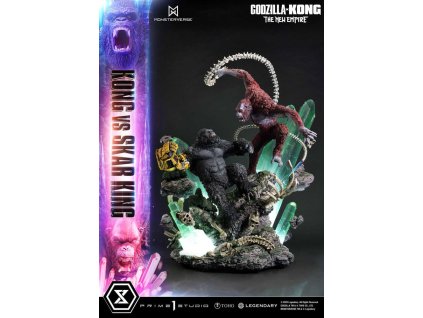 Godzilla x Kong: The New Empire Ultimate Diorama Masterline Series soška Kong vs Skar King 104 cm