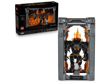 Icons LEGO® Knižní zarážka: Pán prstenů – Balrog™ (10367)