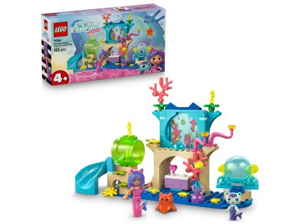 Gabby´s Dollhouse LEGO® Dobrodružství v akváriu mořské víly Gábi (11204)