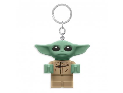 Lego Star Wars The Mandalorian svítící klíčenka Baby Yoda (1)