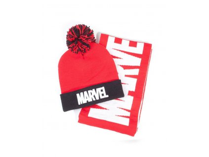 Marvel zimní čepice a šála Logo