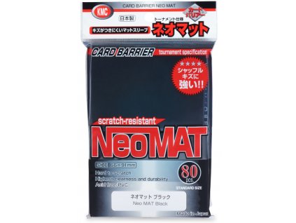 2850 kmc neo matte black standard size sleeves pack 737