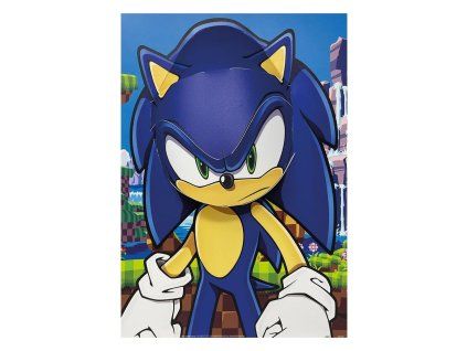 plakat 3d jezek sonic 66b19085db9e4