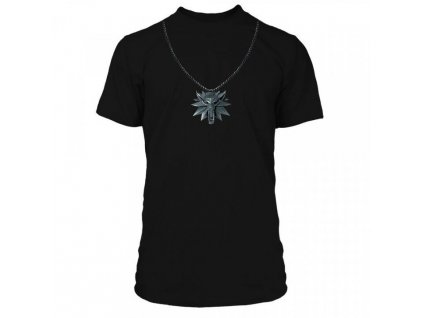 The Witcher 3 tričko Wolf School Medallion (1)