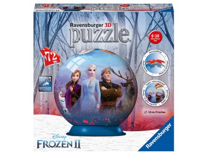Ledové království 2 - 3D puzzle - Puzzle-Ball - 72 dílků