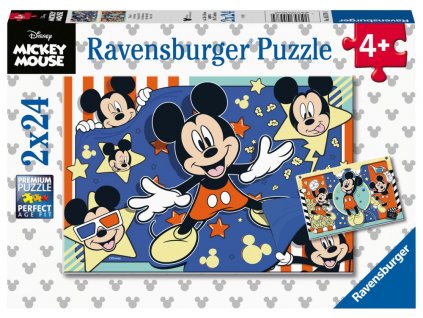 Disney - puzzle - Mickey Mouse - 2 x 24 dílků