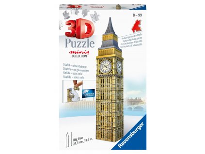 Mini Big Ben - 3D puzzle - 54 dílků