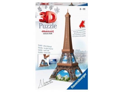 Mini Eiffelova věž - puzzle - 54 dílků