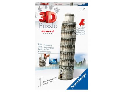 Mini Šikmá věž v Pise - 3D puzzle - 54 dílků
