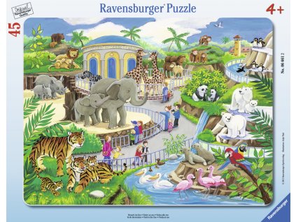 Návštěva v Zoo - puzzle - 45 dílků