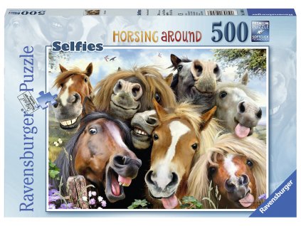 Selfie s koňmi - puzzle - 500 dílků