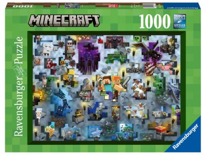 Minecraft - puzzle - Challenge - 1000 dílků