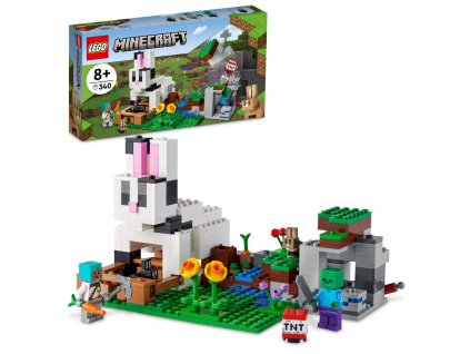 Minecraft™ LEGO® Králičí ranč (21181)
