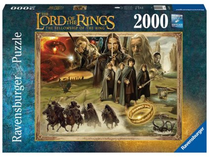Pán prstenů - puzzle - Společenstvo prstenu - 2000 dílků