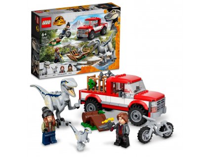 Jurassic World™ LEGO® Odchyt velociraptorů Blue a Bety (76946)