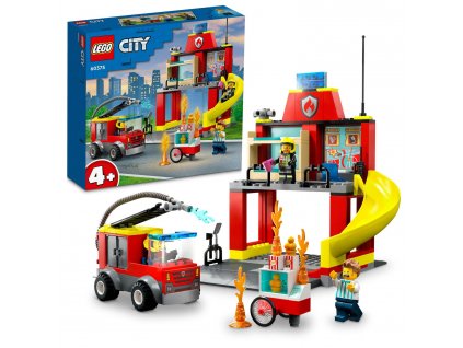 City LEGO® Hasičská stanice a auto hasičů (60375)