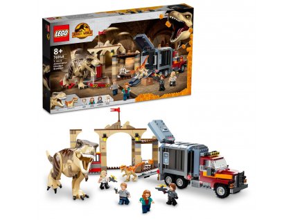 Jurassic World™ LEGO®  Útěk T-rexe a atrociraptora (76948)
