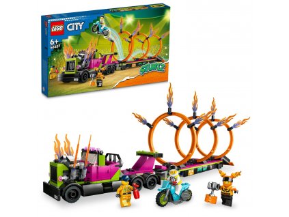 City LEGO® Tahač s ohnivými kruhy (60357)