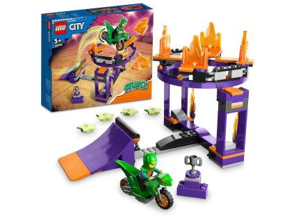 City LEGO® Kaskadérská výzva s rampou a obručí (60359)