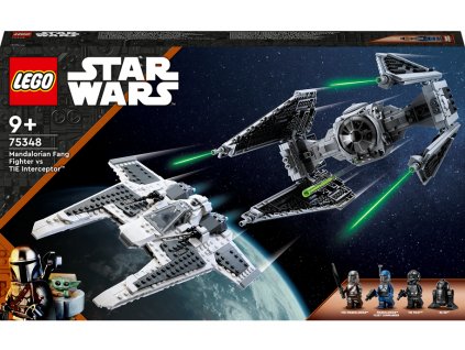 Star Wars™ LEGO® Mandalorianská stíhačka třídy Fang proti TIE Interceptoru (75348)