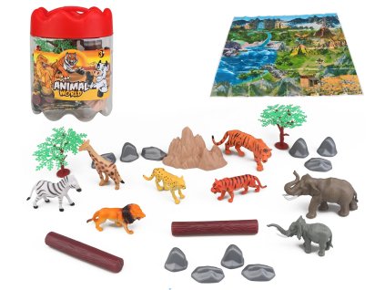 Zvířata safari set  - 21ks