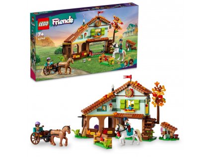 Friends LEGO® Autumn a její koňská stáj (41743)