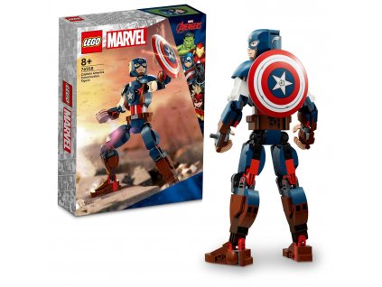 Marvel Super heroes™ LEGO® Sestavitelná figurka: Captain America (76258)