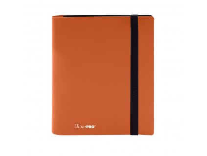 8294 ultra pro 4 pocket pro binder eclipse pumpkin orange