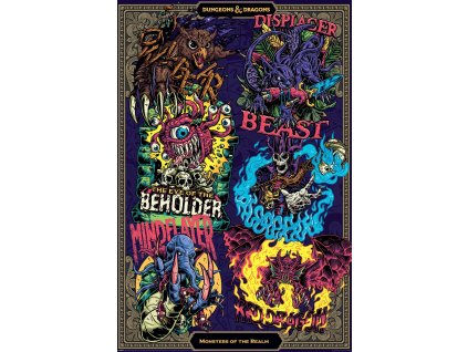 62042 plakat dungeons dragons monsters of the realm