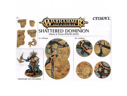 Warhammer AoS: Shattered Dominion - kulaté podstavce 40mm & 65mm