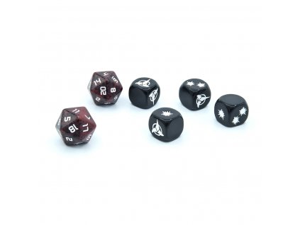 Sada kostek Star Trek Adventures: Klingon Dice Set