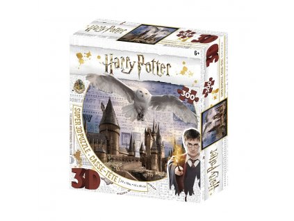 3D Puzzle Harry Potter - Bradavice a Hedvika, 300 dílků