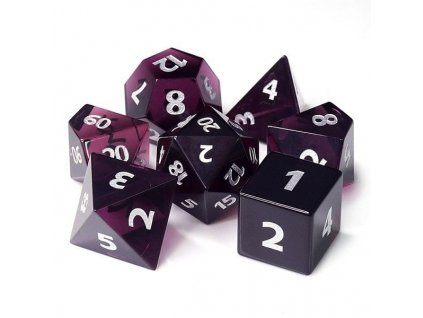 Sada skleněných kostek Tajemná noc